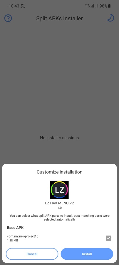 LZ H4X Menu V2 Apk Zazzage 2022 Don Android [Shigar da Asusun Sultan]