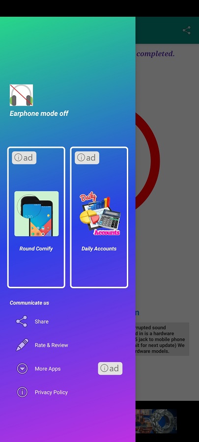 Képernyőkép a Fone De Ouvido Conectado Androidról