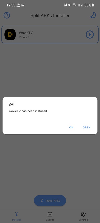 Wovie TV Android యొక్క స్క్రీన్‌షాట్
